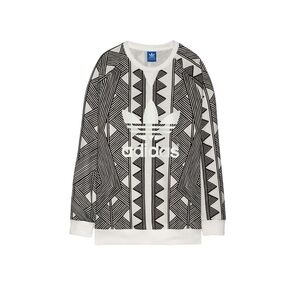 Adidas Originals Mexkumerex Black White Geometric Crewneck Sweatshirt Size Small